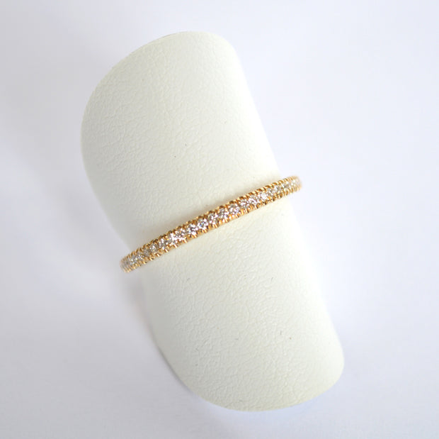 14K Yellow Gold Diamond Wedding Band