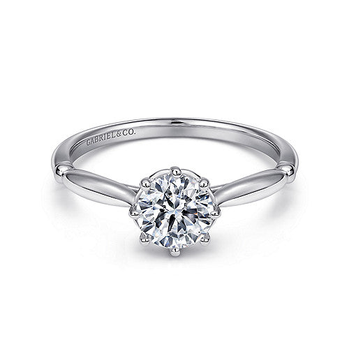 14k White Gold Gabriel & co. Diamond Engagement Ring