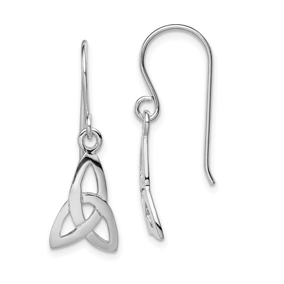 Sterling Silver  Polished Celtic Shepherd Hook Earrings