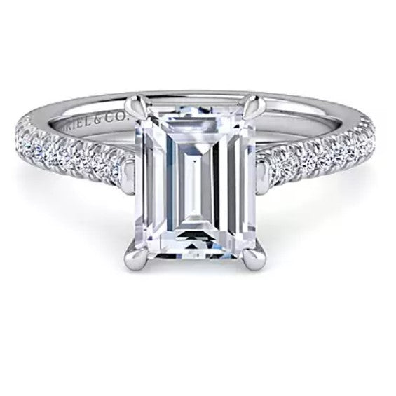 14k white Gold Gabriekl & Co. Diamond Engagement Ring