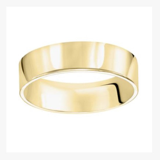 Gold Wedding Bands  -  Men'
