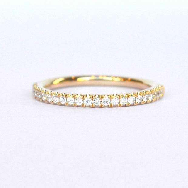 14k Yellow Gold Diamond Wedding Bands