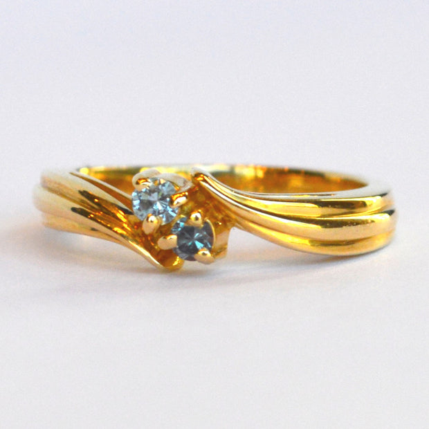 14k Yellow Gold Mothers Ring