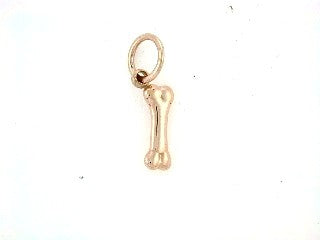 14K Rose Gold Dog Bone Charm