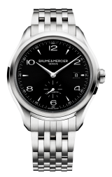 Baume & Maercier Clifton Watch Featuring Black Dial And Stainless Steel Bracelet